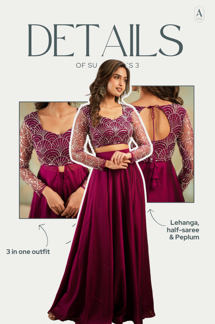 Suja Series 3 Premium Designer 3 in 1 Outfit